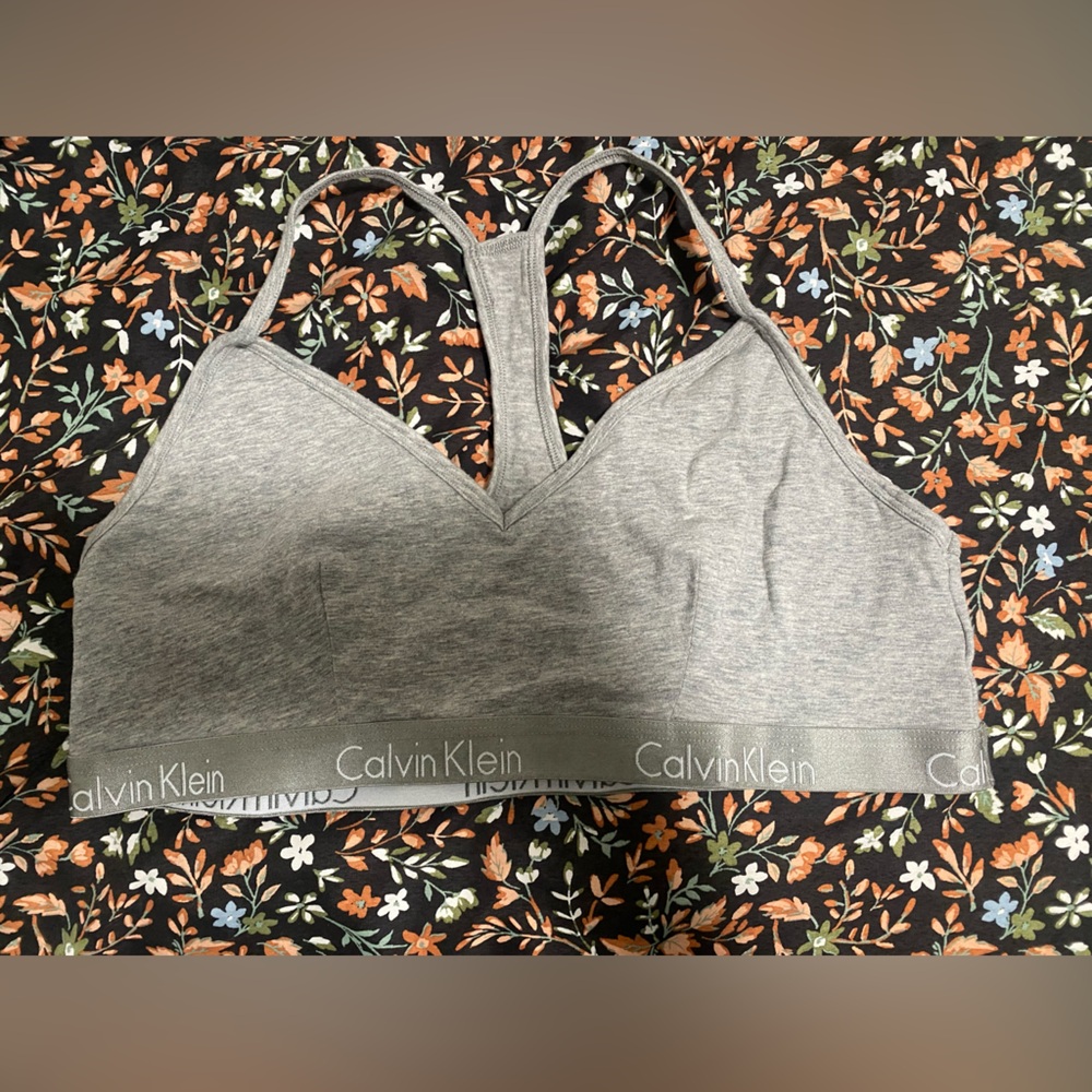 Calvin Klein Light Gray Bralette